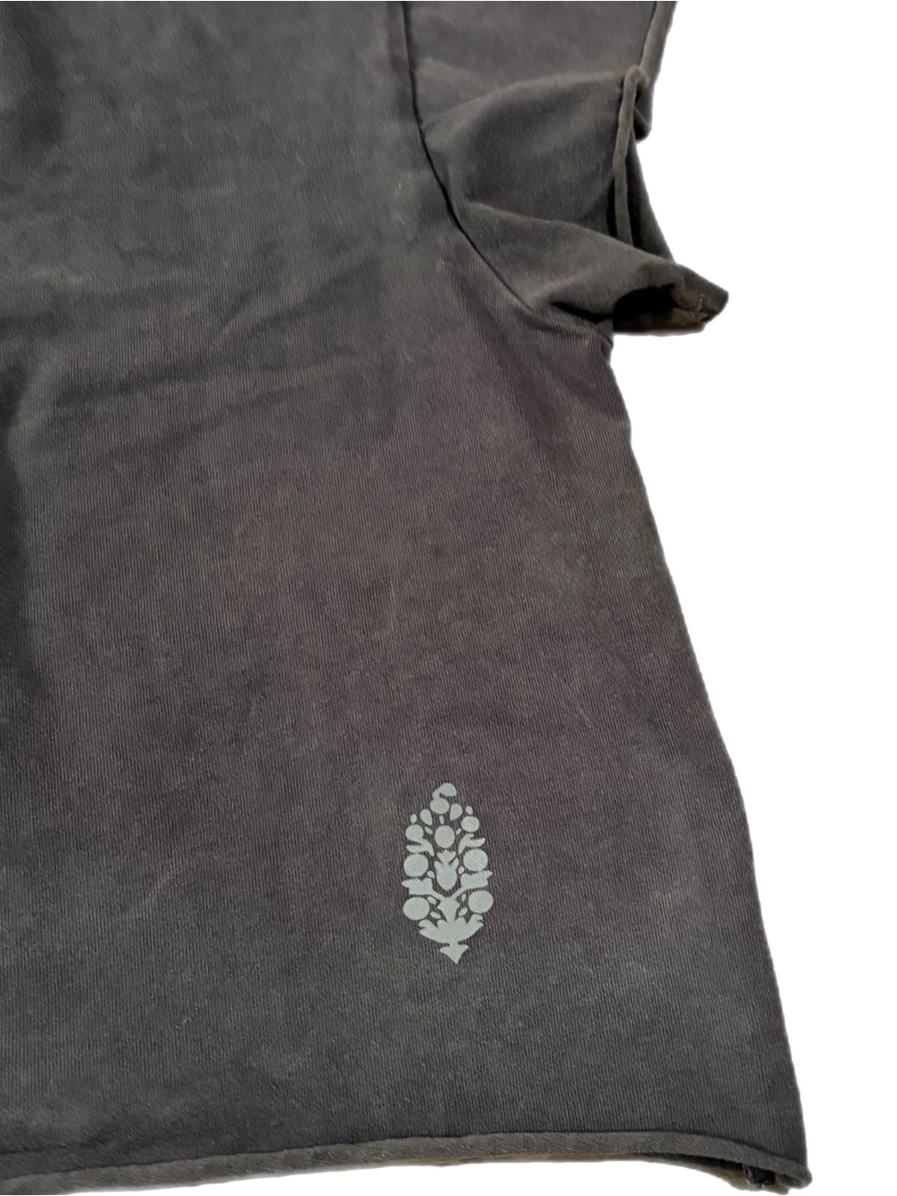 Free People Movement Hot Shot Cropped Tee Pewter Large NWOT - Picture 7 of 9